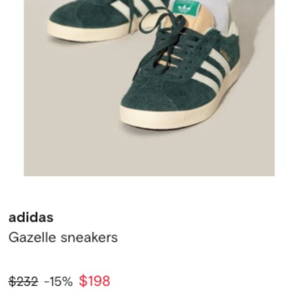 Adidas gazelle 40.5 Female US 7.5 Men GREEN***, 9-9.5 Women - Picture 2 of 5